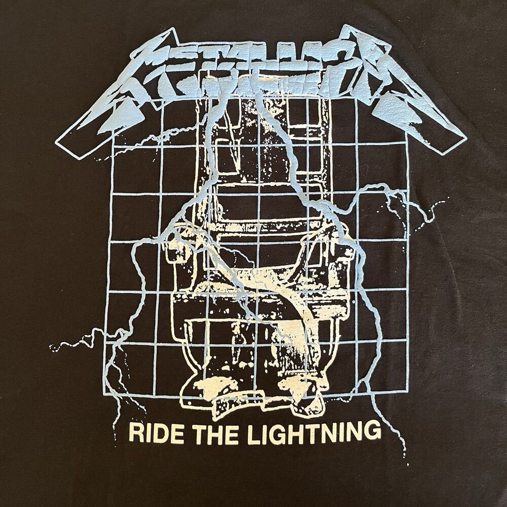 Metallica Ride The Lightning T-Shirt Size Large NWT Black Hot Topic 2024